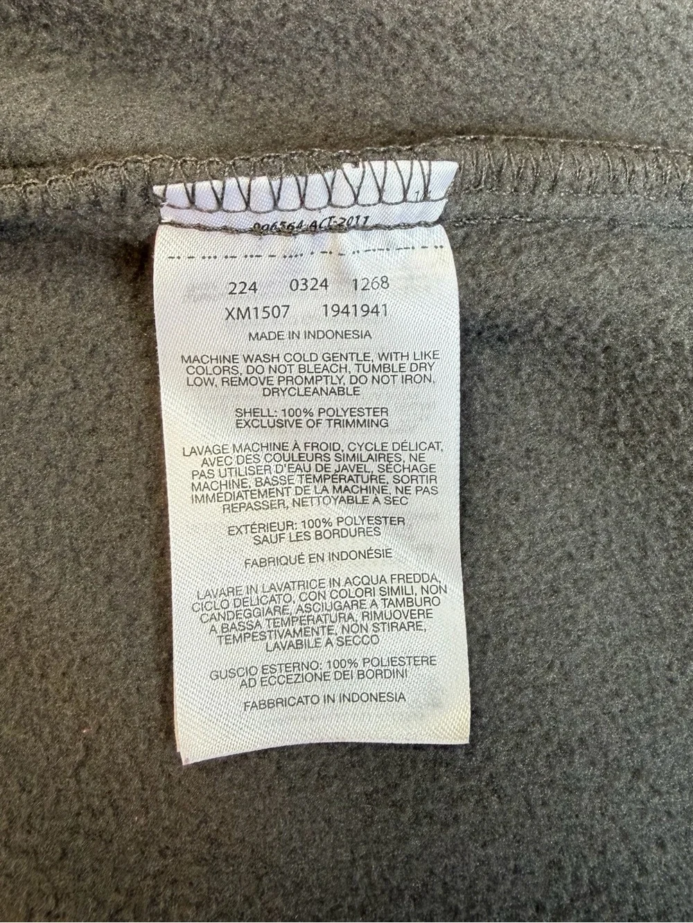 Columbia Men’s Fast Trek II Full Zip Fleece Dark Gray/Orange Trim Small